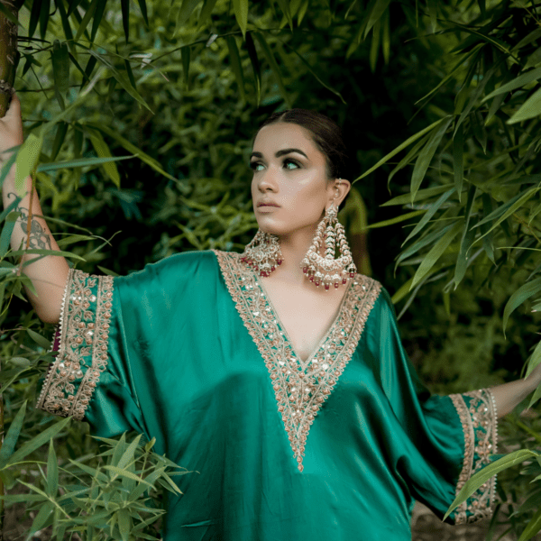 Emerald Enchantment Kaftan Set