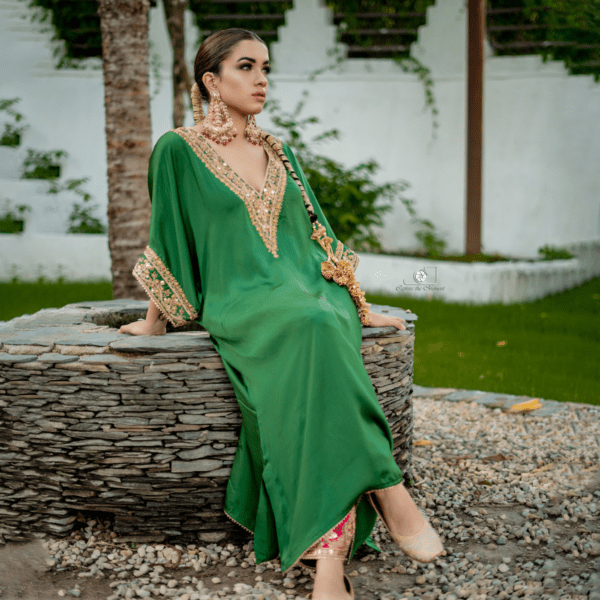 Emerald Enchantment Kaftan Set - Image 3
