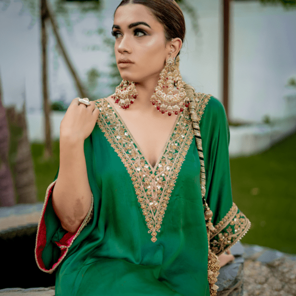 Emerald Enchantment Kaftan Set - Image 4