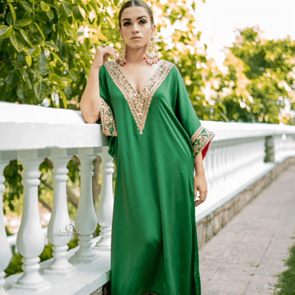 Emerald Enchantment Kaftan Set - Image 2