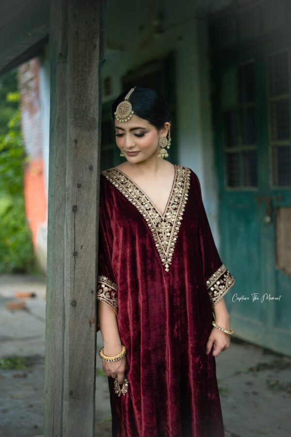 Scarlet Elegance Kaftan