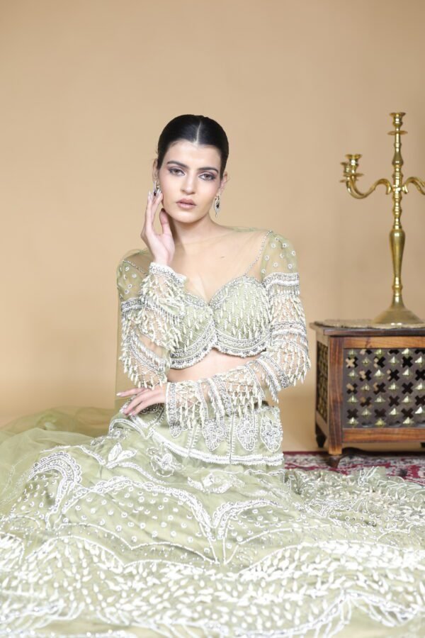 Green Enchantment Lehenga Set