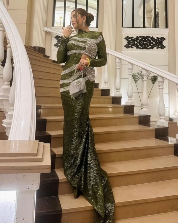 Emerald Sparkle Gown